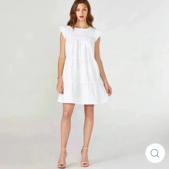 Maxwell and Geraldine The Rose Dress in Rose White XS - Picture 3 of 7